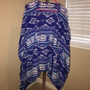 Blue Aztec kaftan